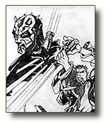"Obi-Wan and Darth Maul" by Andie Tong