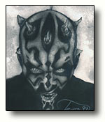 Darth Maul B&W