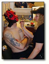 Savage Helping with the Makeup