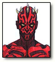 Darth Maul Drawing by Ian McCaig