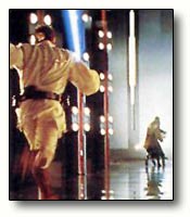 Obi-Wan arrives a little late!